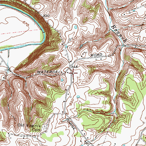 Topographic Map of Forge Hill School (historical), KY