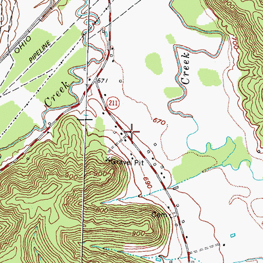 Topographic Map of Lower Salt Lick (historical), KY