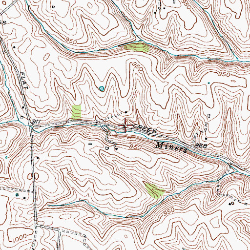 Topographic Map of Mount Olivet Church, KY