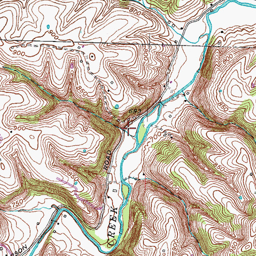 Topographic Map of Old Republican Meeting House Cemetery, KY