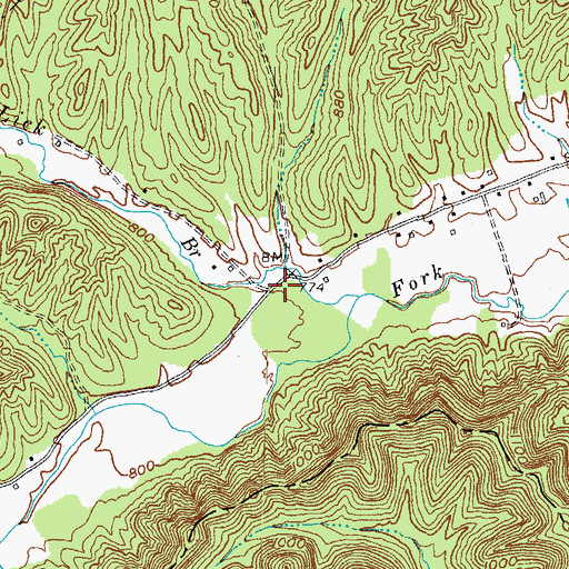 Topographic Map of Pine Grove (historical), KY