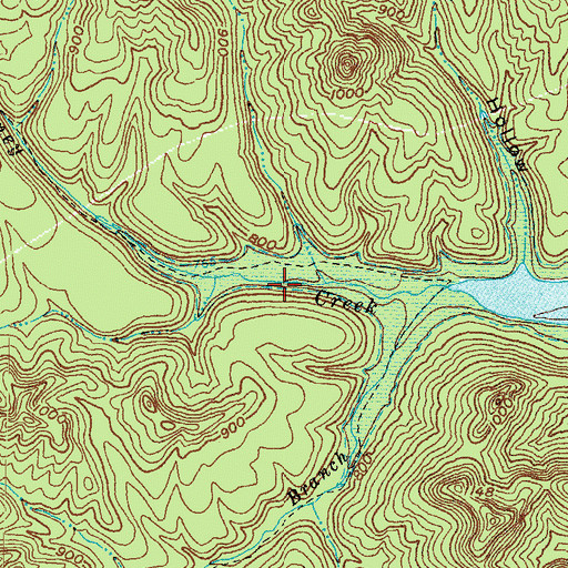 Topographic Map of Sheltowee Trace, KY