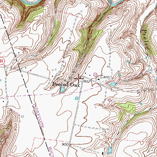 Topographic Map of Thomlinson Old Store, KY