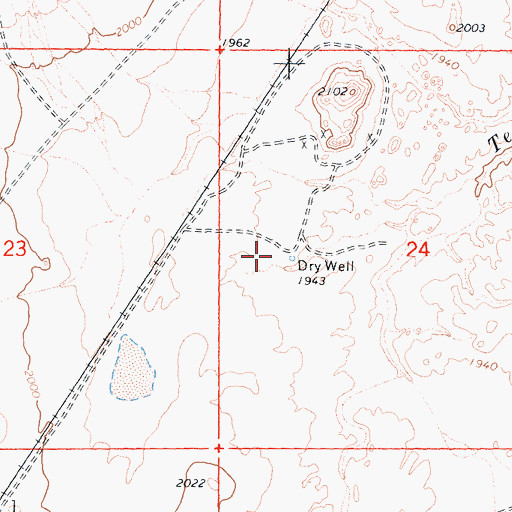 Topographic Map of Dry Well, CA
