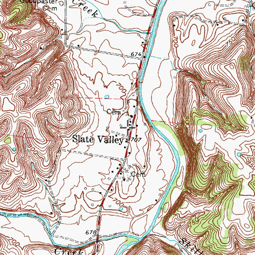 Topographic Map of Whickliffe Forge (historical), KY