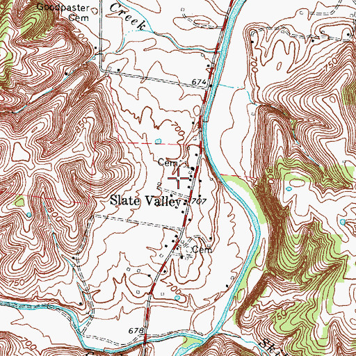 Topographic Map of Whickliffe Forge Post Office (historical), KY