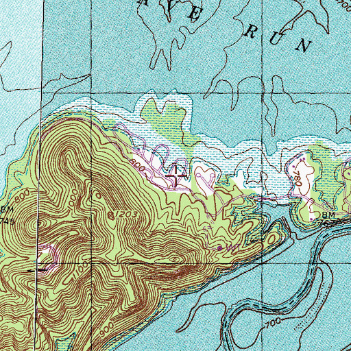 Topographic Map of Zilpo Post Office (historical), KY