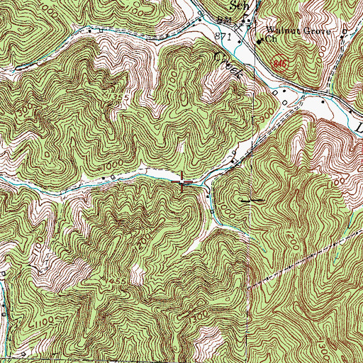 Topographic Map of High Rock, KY