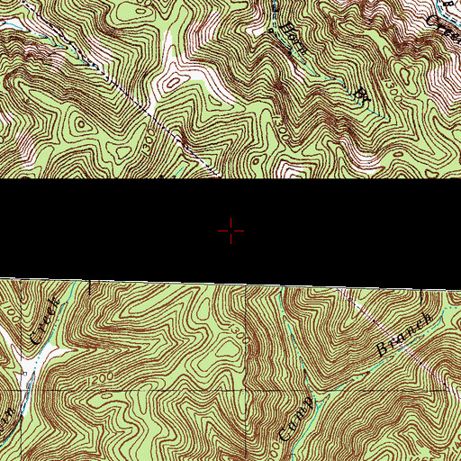 Topographic Map of Rice Knob, KY