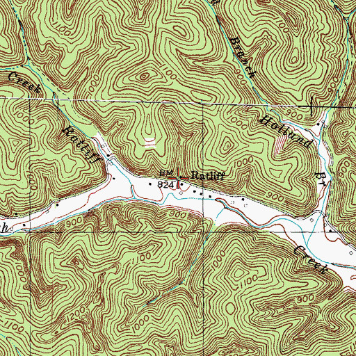 Topographic Map of Ratliff School (historical), KY