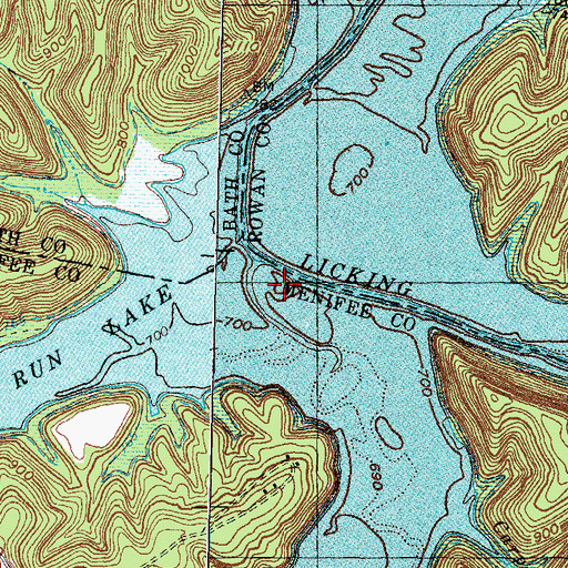 Topographic Map of Yale Post Office (historical), KY