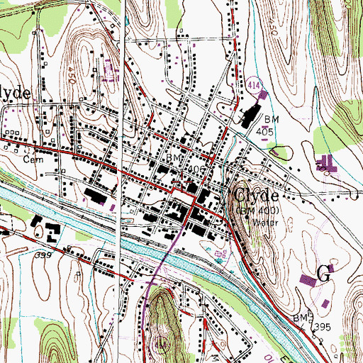 Topographic Map of Galen Free Library, NY