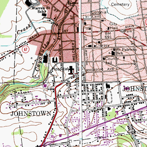 Topographic Map of Wells House, NY