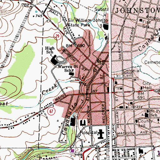 Topographic Map of Faith Tabernacle, NY