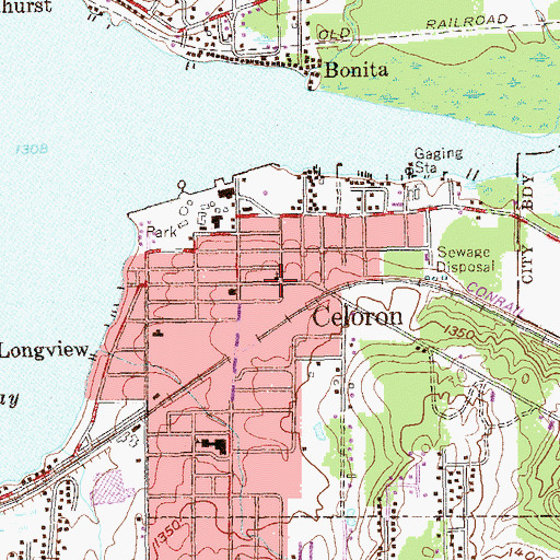 Topographic Map of Community Church, NY