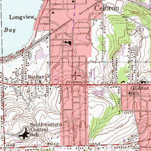 Topographic Map of Chapel of the Most Precious Blood, NY