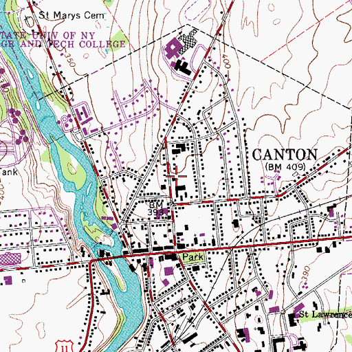 Topographic Map of Second Adventist Church, NY