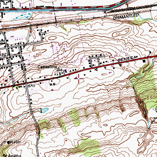 Topographic Map of Church of the Nazarene, NY