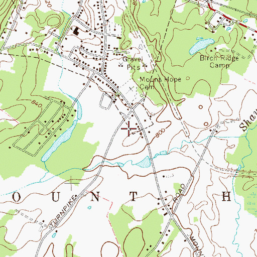 Topographic Map of Otisville Country Fair, NY