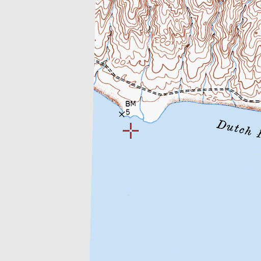 Topographic Map of Dutch Harbor, CA