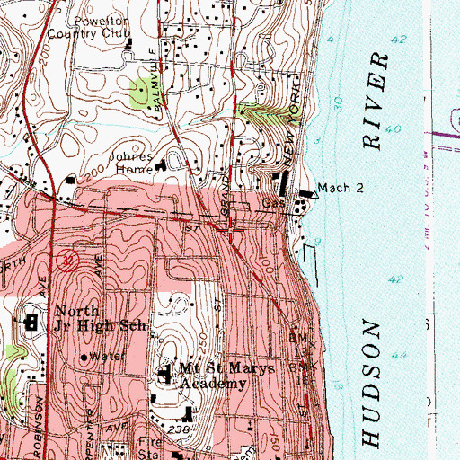 Topographic Map of Leroy Park, NY