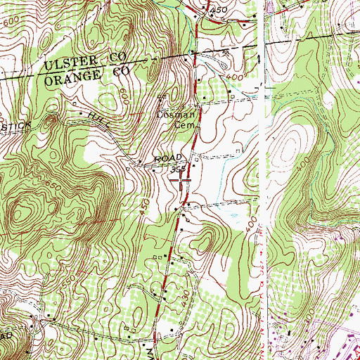 Topographic Map of Candlestick Mobile Home Park, NY
