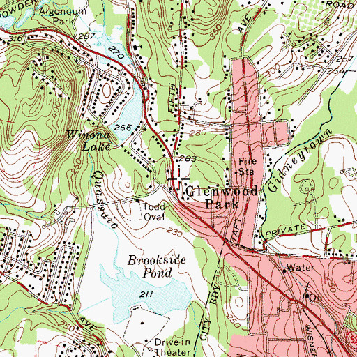 Topographic Map of Exit 8, NY