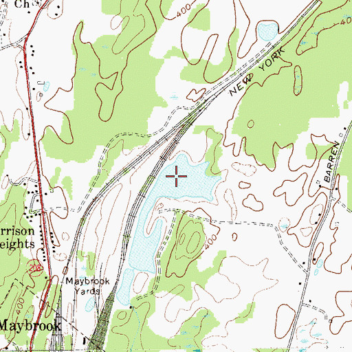 Topographic Map of Maybrook Rerservoir, NY