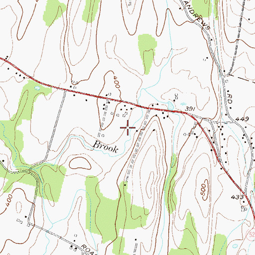Topographic Map of Holiday Mobile Home Park, NY