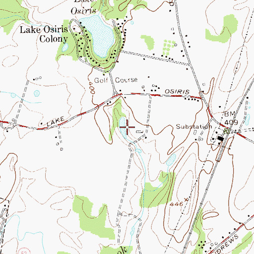 Topographic Map of Zwarts Pond, NY