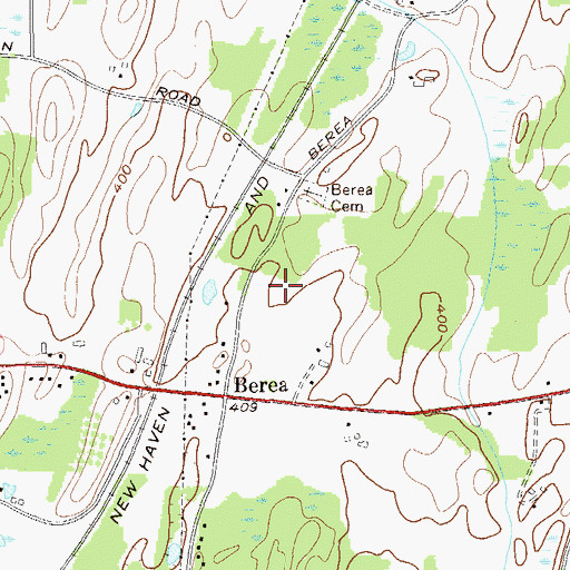 Topographic Map of Orange County Farmers Museum, NY