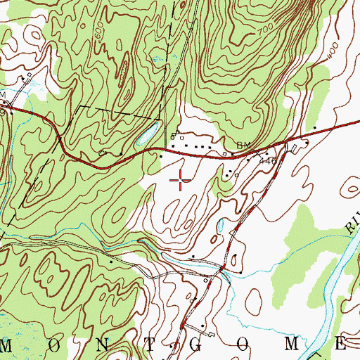Topographic Map of Winding Hills Golf Club, NY