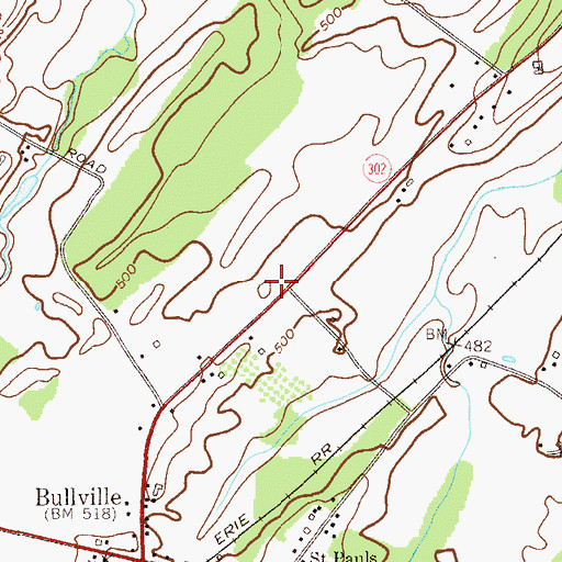 Topographic Map of Jucas Stables, NY