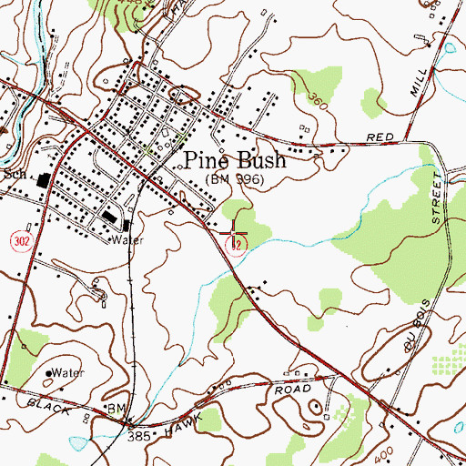 Topographic Map of Valley Supreme Plaza Shopping Center, NY