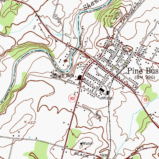 Topographic Map of Crispell Middle School, NY