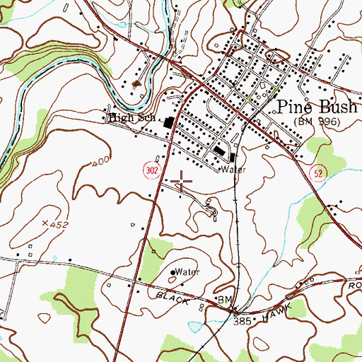 Topographic Map of E J Russell Elementary School, NY