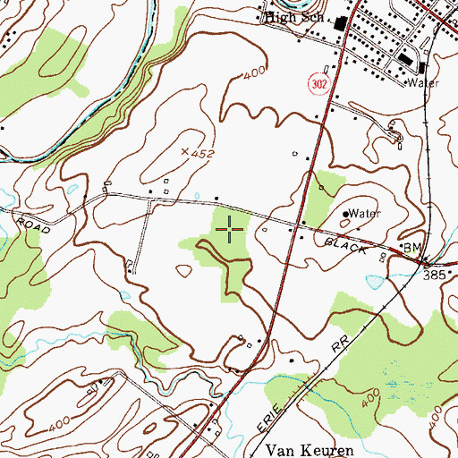 Topographic Map of Pine Bush Elementary School, NY