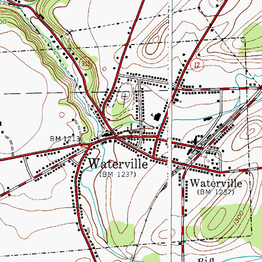 Topographic Map of First Presbyterian Church, NY