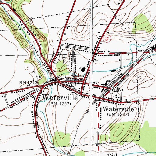 Topographic Map of Grace Episcopal Church, NY