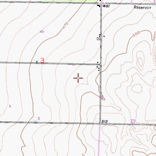 Topographic Map of Dyer Creek, CA