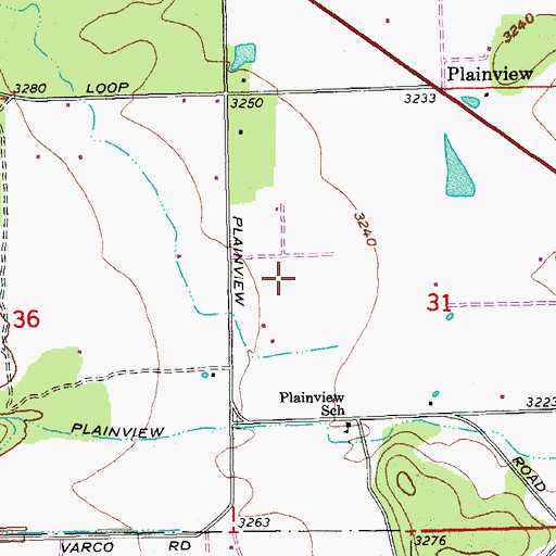 Topographic Map of Bridges Academy, OR