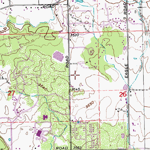 Topographic Map of Saint Francis of Assisi School, OR
