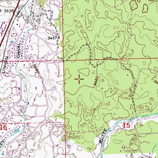 Topographic Map of Sky View Middle School, OR