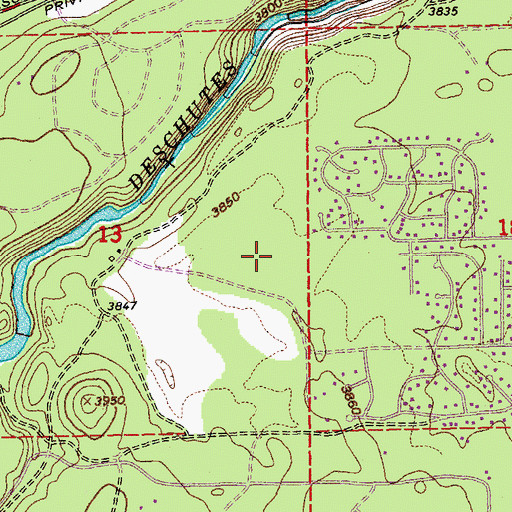 Topographic Map of Elk Meadow Elementary School, OR