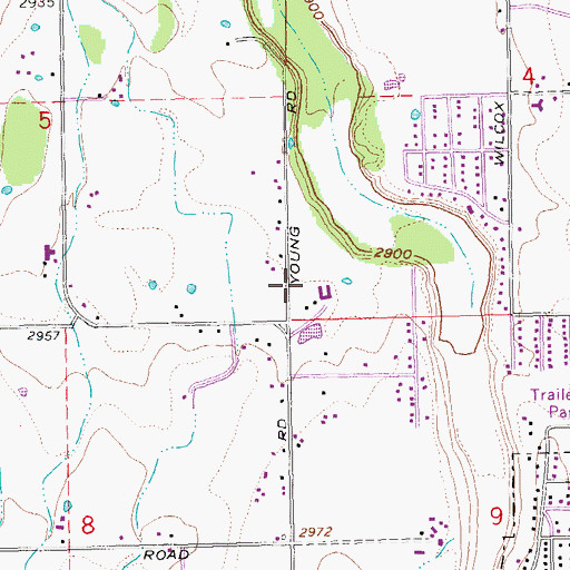 Topographic Map of Saint Thomas Academy, OR