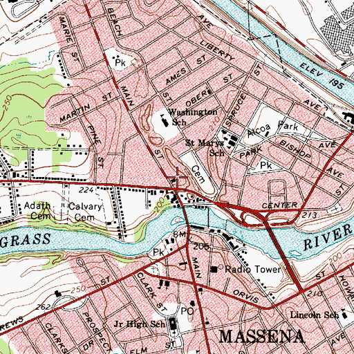 Topographic Map of Advent Christian Church, NY