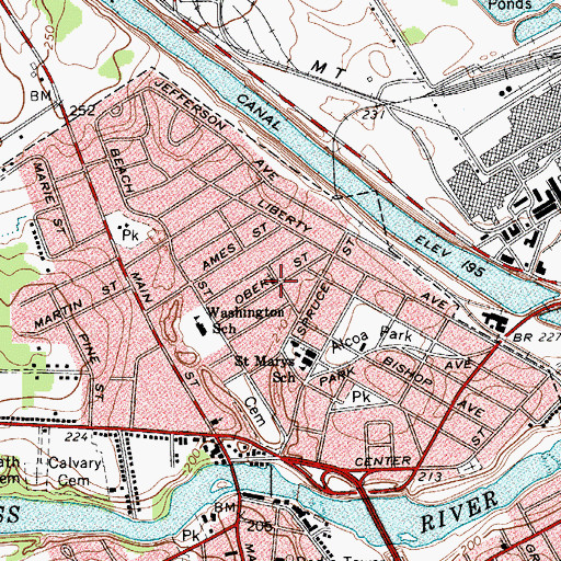 Topographic Map of Pine Grove Chapel, NY