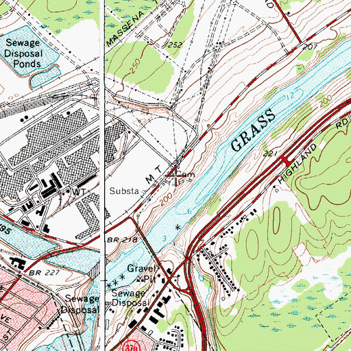 Topographic Map of Reed Cemetery, NY
