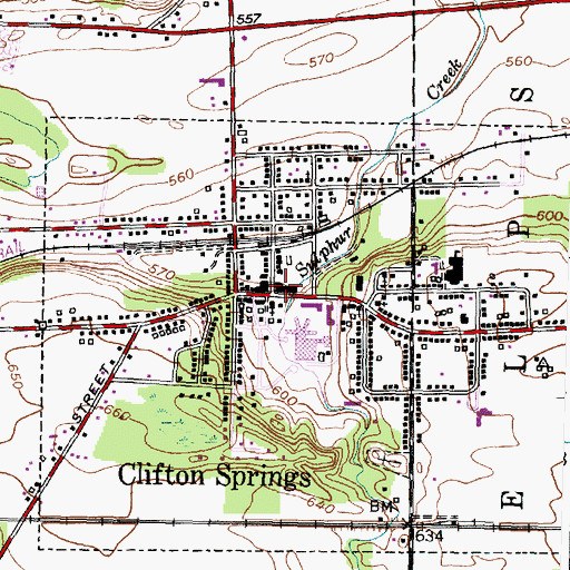 Topographic Map of Foster Building, NY