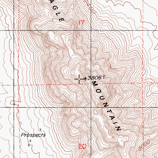 Topographic Map of Eagle Mountain, CA